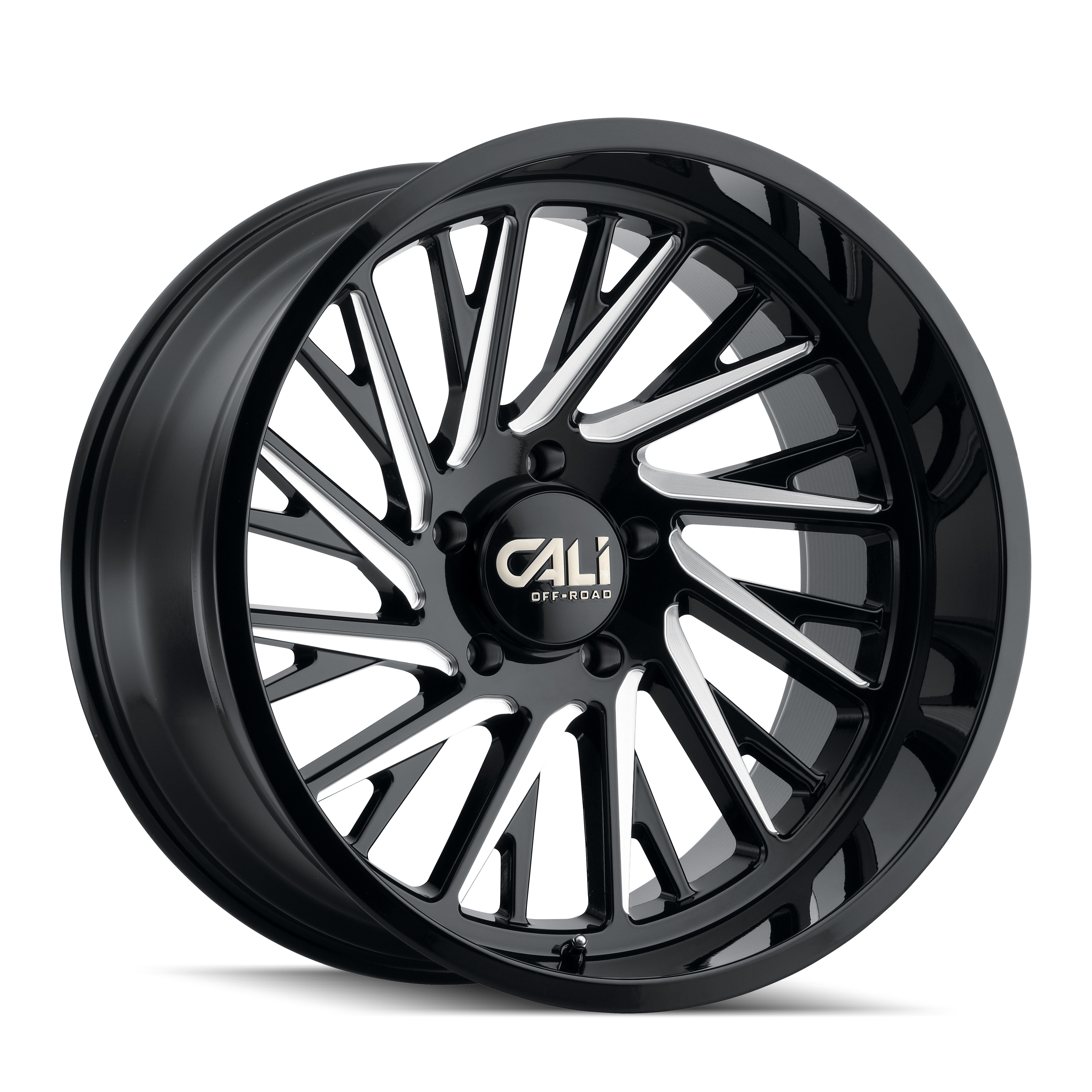 CALI OFF-ROAD CALI OFF-ROAD PURGE 9114 GLOSS BLACK MILLED 24X14 8-170 -76MM 125.2MM