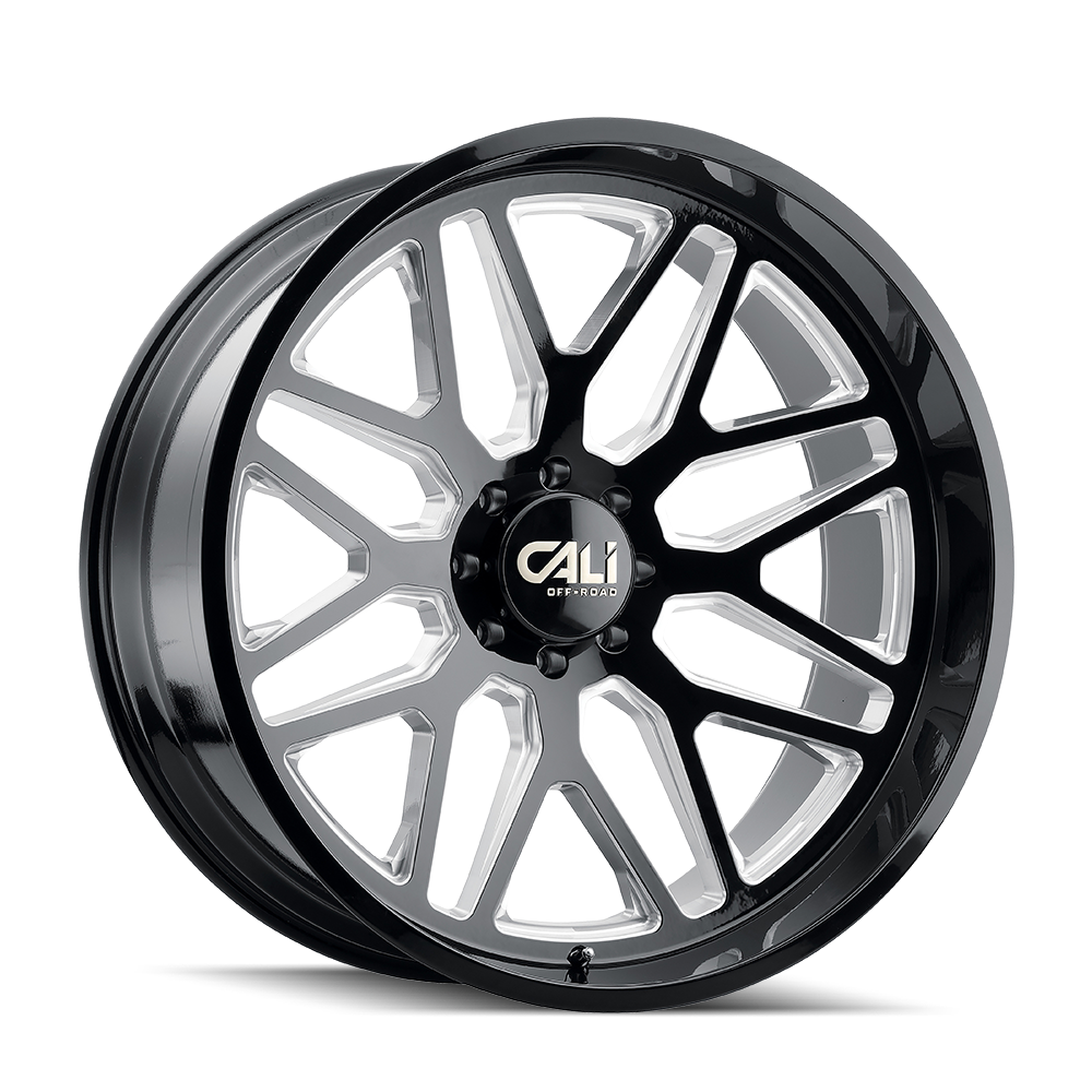 CALI OFF-ROAD CALI OFF-ROAD INVADER 9115 GLOSS BLACK MILLED 26X14 8-170 -76MM 125.2MM