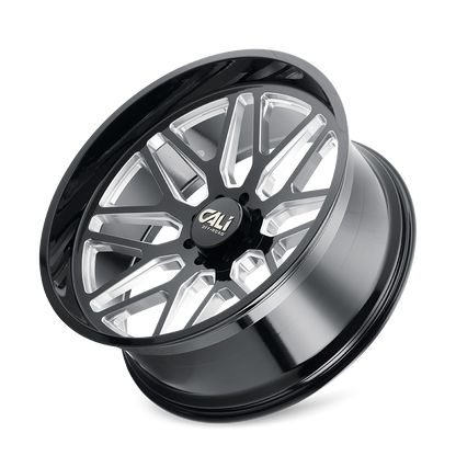 CALI OFF-ROAD CALI OFF-ROAD INVADER 9115 GLOSS BLACK MILLED 24X14 6-139.7 -76MM 106.1MM