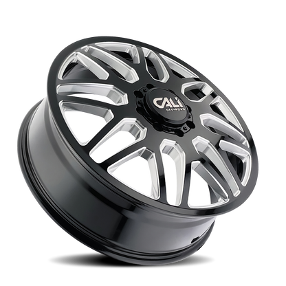 CALI OFF-ROAD CALI OFF-ROAD-OFFROAD-OFFROAD INVADER DUALLY 9115D GLOSS BLACK MILLED 22X8.25 8-200 -192MM 142MM