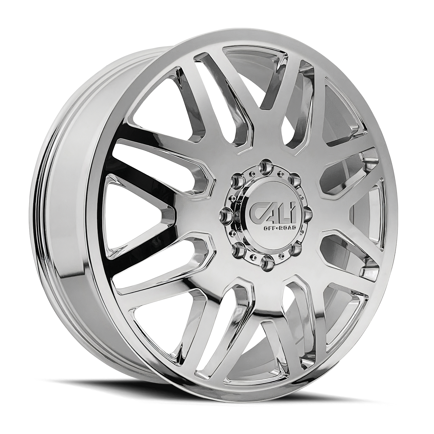 CALI OFF-ROAD CALI OFF-ROAD-OFFROAD INVADER DUALLY 9115D CHROME 24X8.25 8-165.1 -232MM 121.3MM