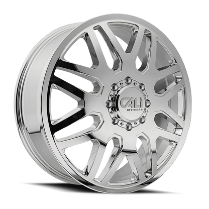 CALI OFF-ROAD CALI OFF-ROAD-OFFROAD INVADER DUALLY 9115D CHROME 22X8.25 8-165.1 115MM 121.3MM