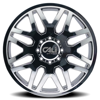 CALI OFF-ROAD CALI OFF-ROAD-OFFROAD INVADER DUALLY 9115D CHROME 22X8.25 8-200 -192MM 142MM