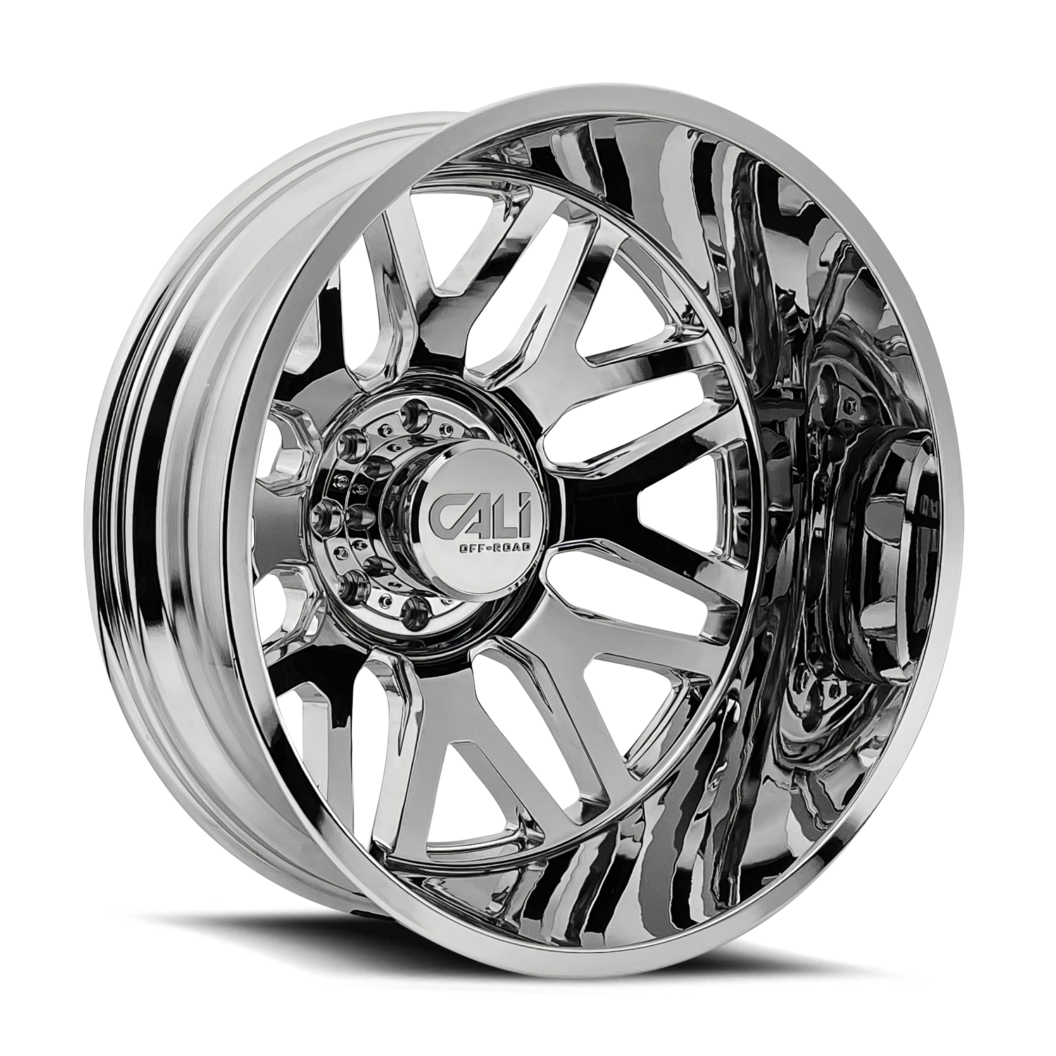 CALI OFF-ROAD CALI OFF-ROAD-OFFROAD INVADER DUALLY 9115D CHROME 22X8.25 8-200 115MM 142MM