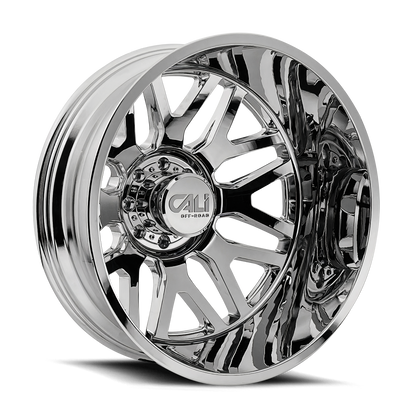 CALI OFF-ROAD CALI OFF-ROAD-OFFROAD INVADER DUALLY 9115D CHROME 24X8.25 8-210 115MM 154.2MM