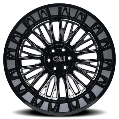 CALI OFF-ROAD CALI OFF-ROAD VERTEX 9116 BLACK MILLED 26X14 8-165.1 -76MM 125.2MM