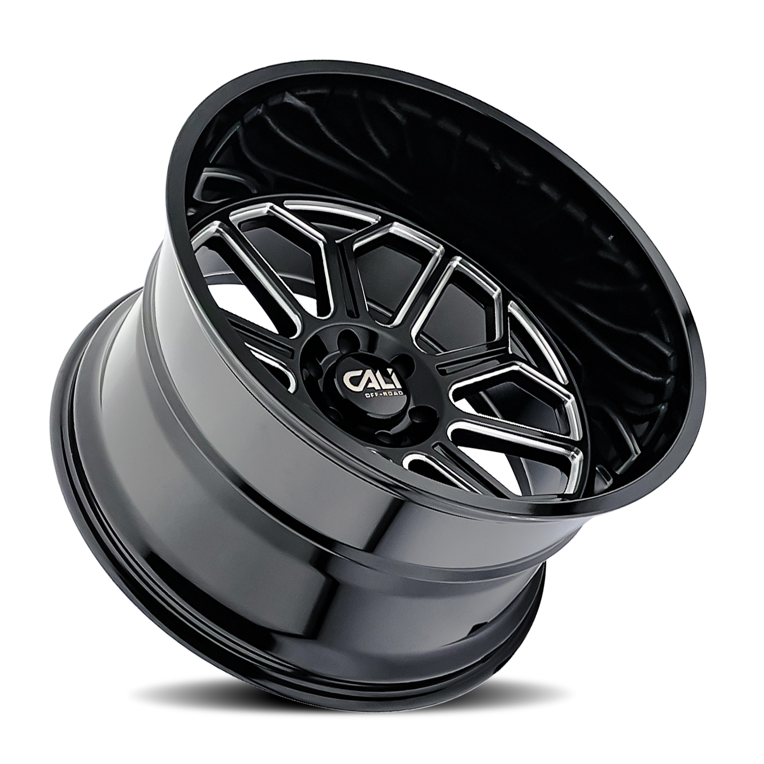 CALI OFF-ROAD CALI OFF-ROAD AUBURN 9117 GLOSS BLACK MILLED 24X14 8-165.1 -76MM 125.2MM
