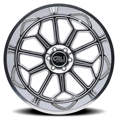 CALI OFF-ROAD CALI OFF-ROAD AUBURN 9117 POLISHED 20X10 6-135 -25MM 87.1MM