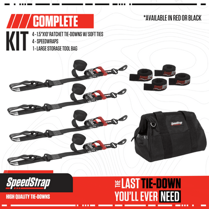 UTV Tie-Down Kit - Red - SpeedStrap