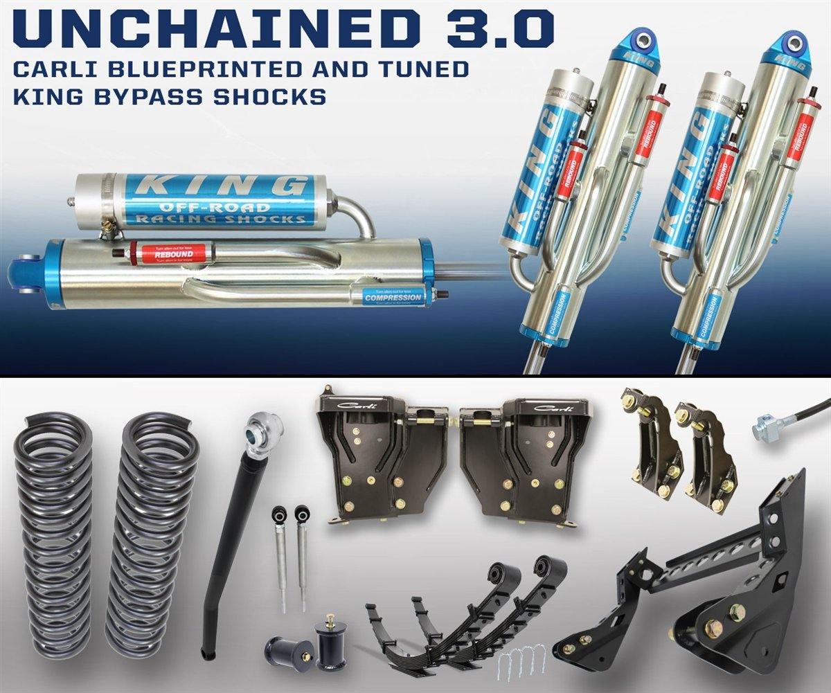 Carli Ford Super Duty 05-16 Unchained 3.0 Bypass 4.5" Lift Suspension System