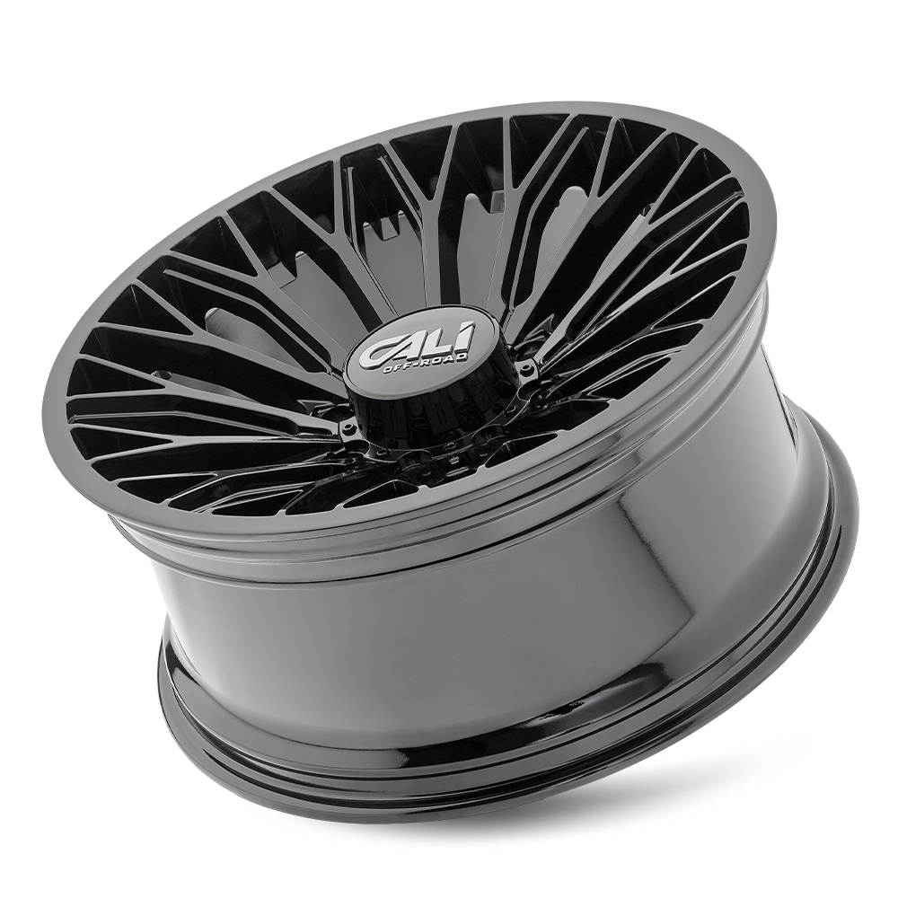 CALI OFF-ROAD CALI OFF-ROAD EVOKE 9119 GLOSS BLACK 24X12 8-180 -25MM 124.1MM