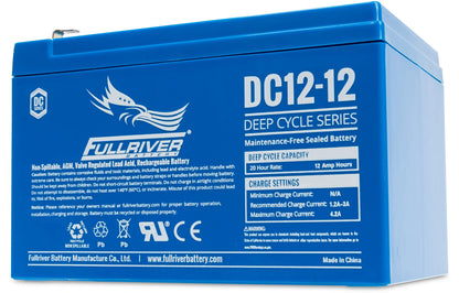 DC Series DC12-12 AGM battery from Fullriver Battery