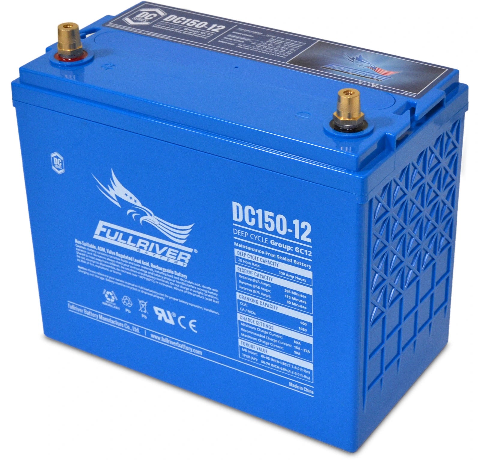 DC Series DC150-12 AGM battery from Fullriver Battery
