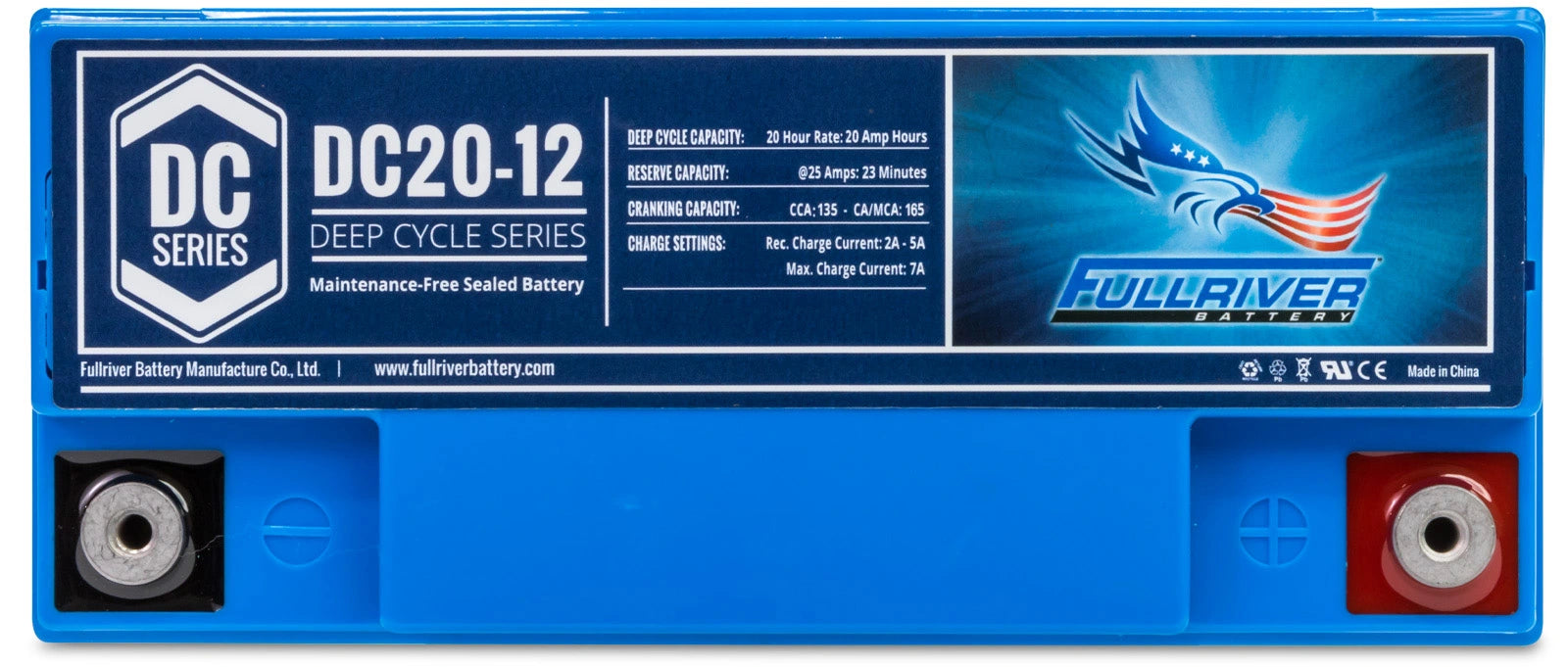 DC Series DC20-12 AGM battery from Fullriver Battery