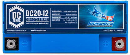 DC Series DC20-12 AGM battery from Fullriver Battery