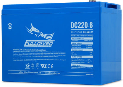 DC Series DC220-6 AGM battery from Fullriver Battery