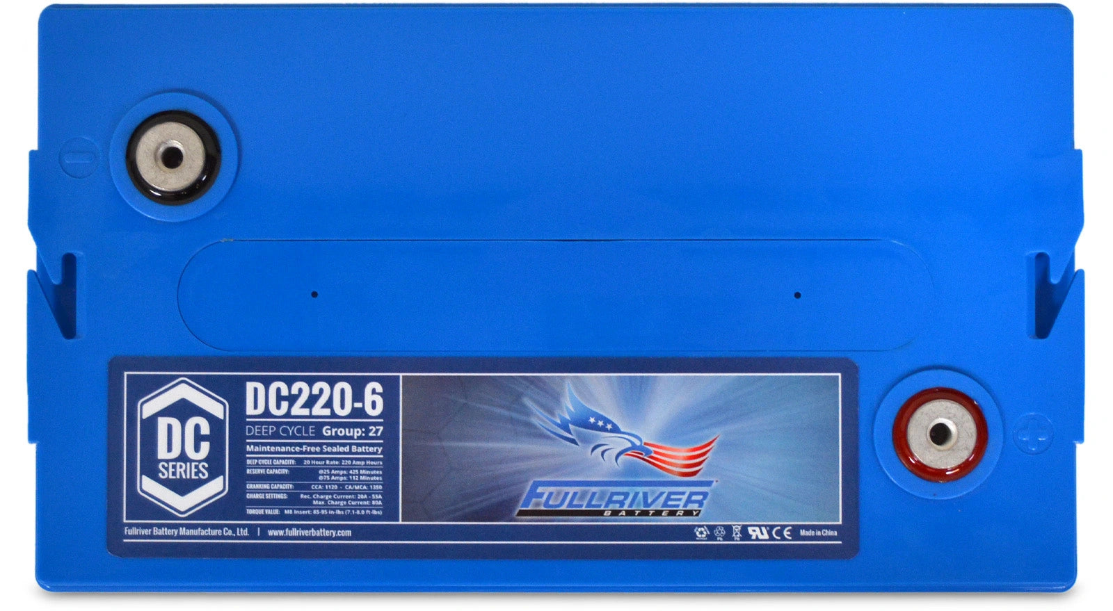 DC Series DC220-6 AGM battery from Fullriver Battery