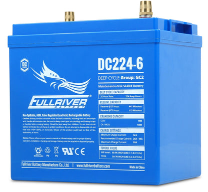 DC Series DC224-6 AGM battery from Fullriver Battery