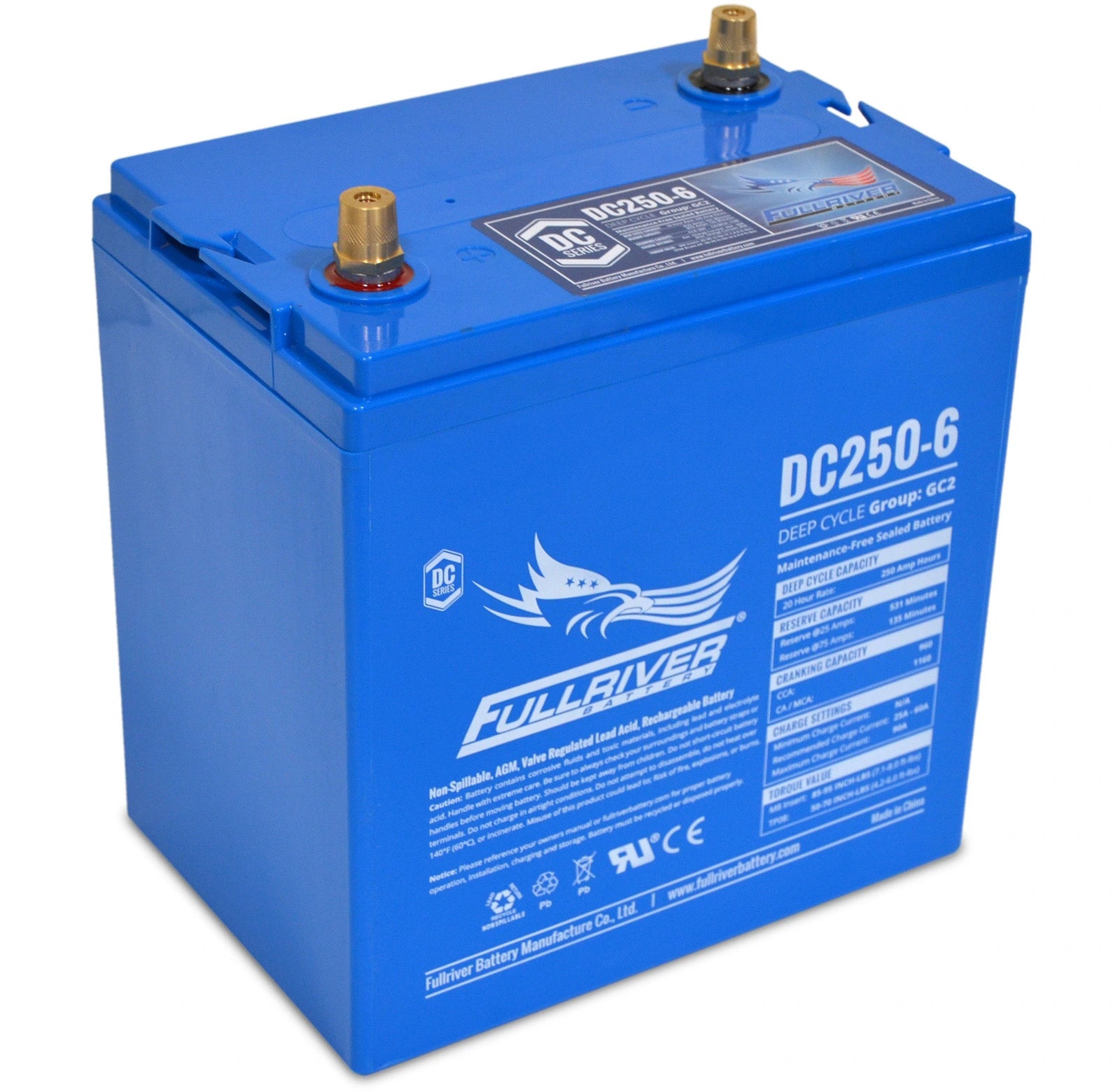 Fullriver DC Series DC250-6 Battery – Durable Deep Cycle Power Solution