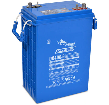 Fullriver DC400-6 DC Series Premium Deep Cycle AGM Battery – 6V, 415Ah, maintenance-free long-life deep-cycle performance