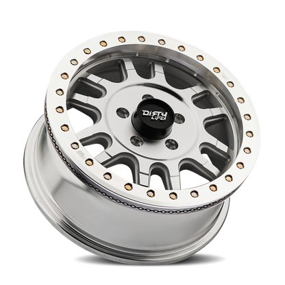 DIRTY LIFE DIRTY LIFE  CANYON PRO 9309 MACHINED WITH SILVER WINDOW 17X9 6x139.7 -12MM 106MM