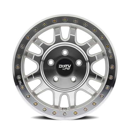 DIRTY LIFE DIRTY LIFE  CANYON PRO 9309 MACHINED WITH SILVER WINDOW 17X9 5x127 -12MM 71.5MM