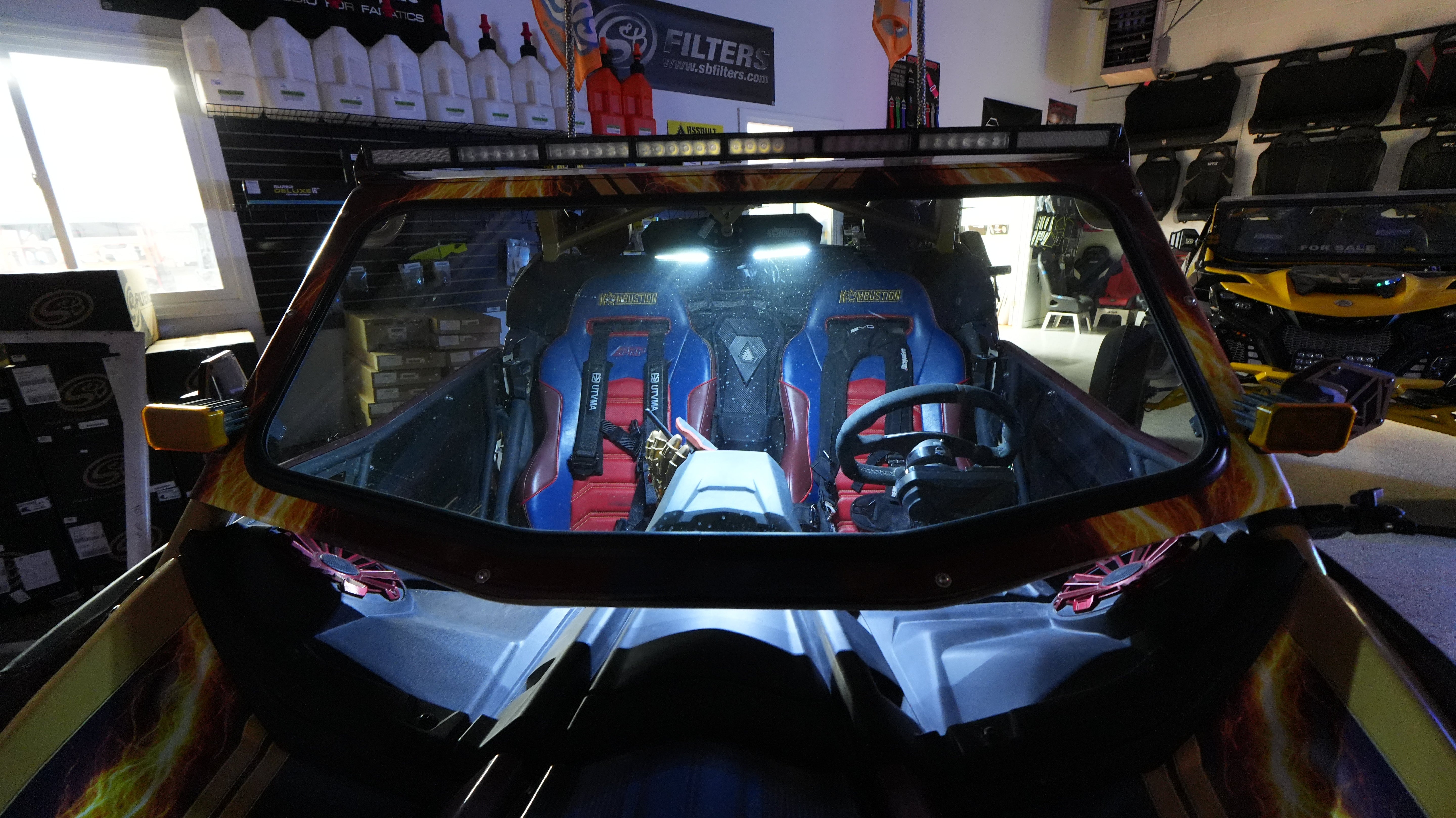 UTV Universal dome light rearview mirror (Fits: RZR, X3, Rangers)