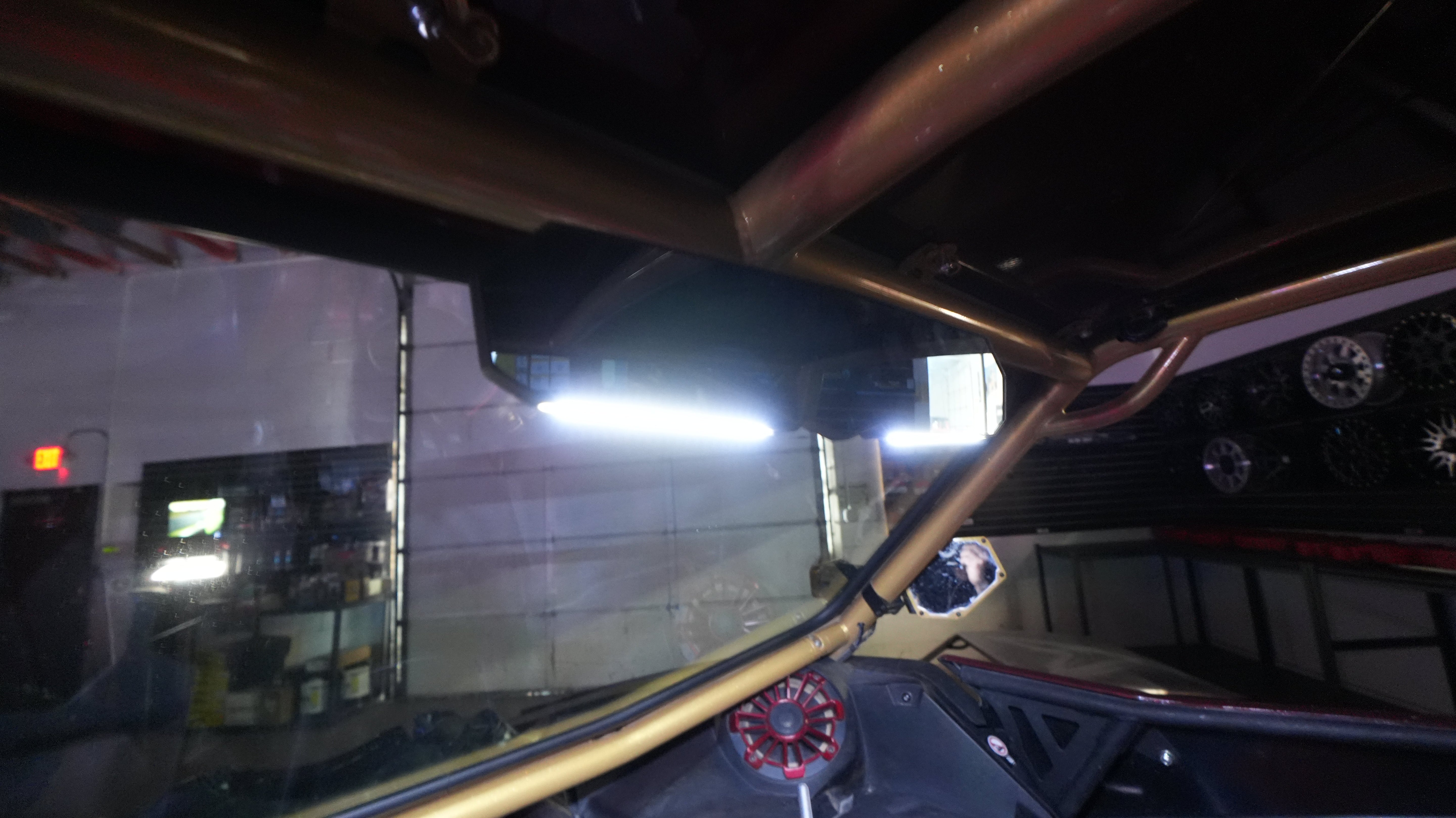 UTV Universal dome light rearview mirror (Fits: RZR, X3, Rangers)