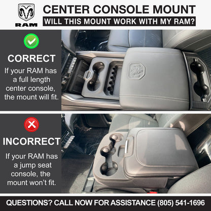 Center Console Radio Mount for Ford Chevy GMC and Ram TRX Trucks