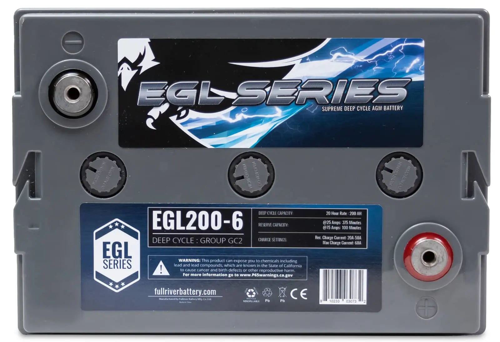 Egl series egl200-6 battery.