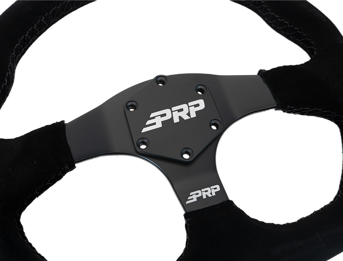Comp-R Suede Steering Wheel, Black