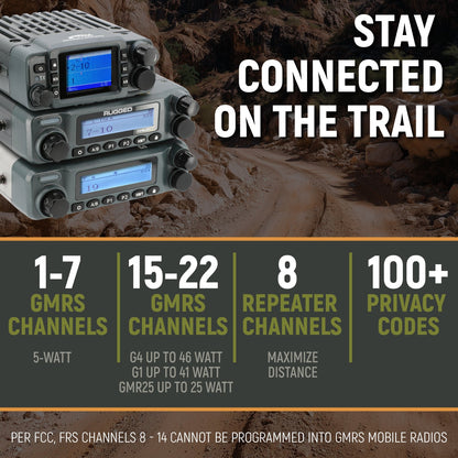 GMRS Mobile Radio Kit for Jeep Wrangler JK and JKU