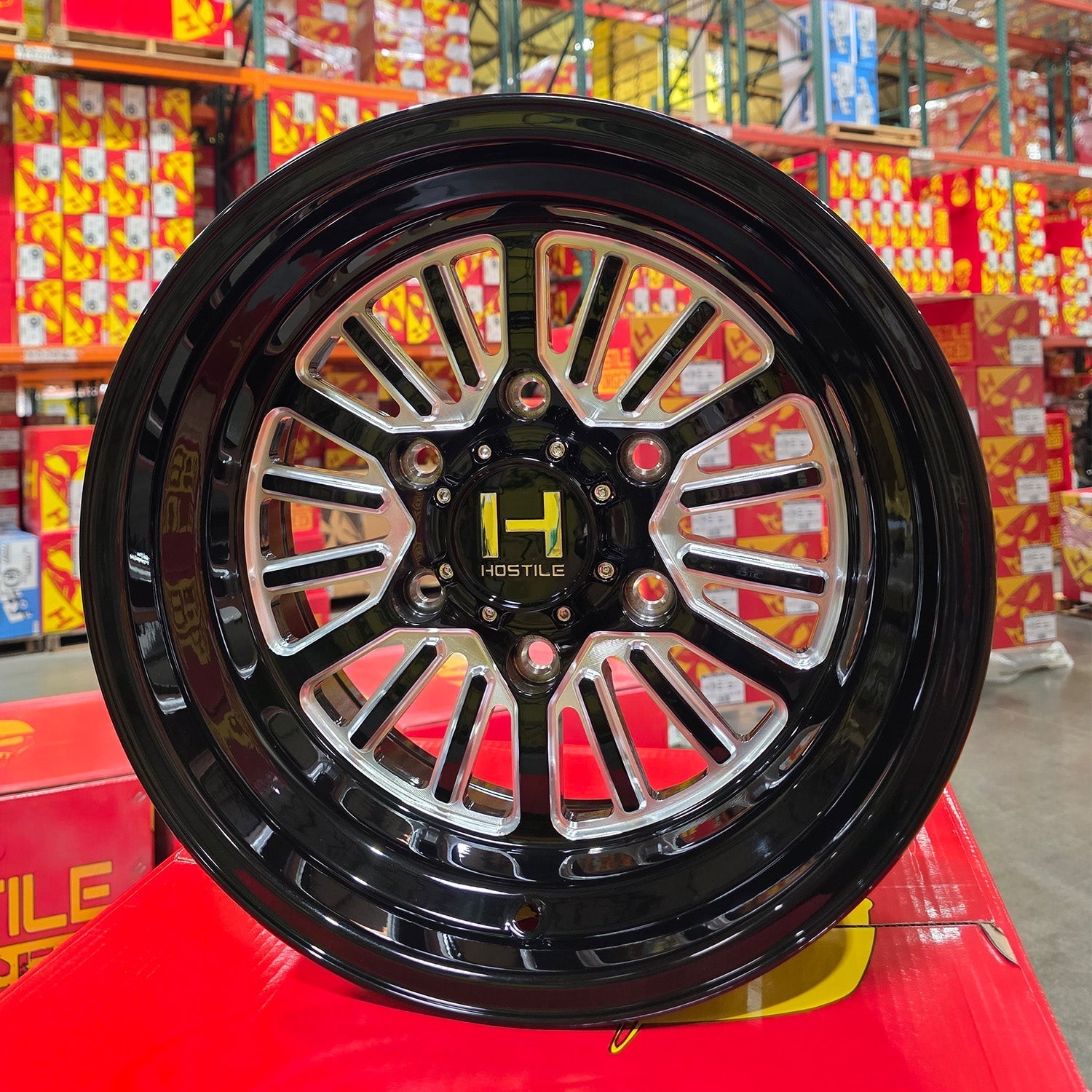HF127 Hostile UTV Forged Wheel (Gloss Black/Blade Cut)