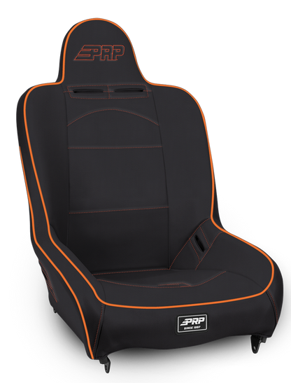 Premier High Back Suspension Seat; Black Vinyl