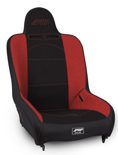 Premier High Back Suspension Seat; All Black Tweed