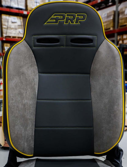 Enduro High Back Reclining Suspension Seat, Driver Side; Black and