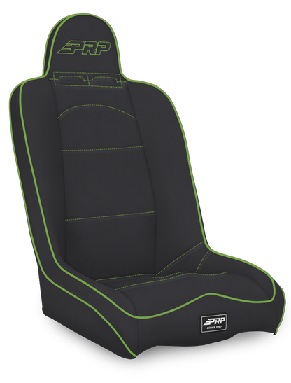 Daily Driver High Back Suspension Seat; Black Vinyl