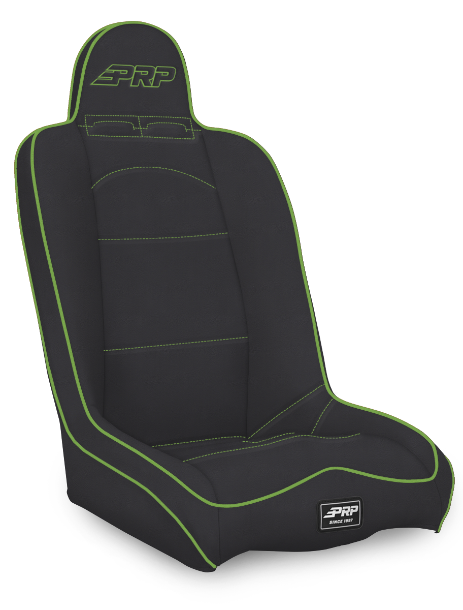 Daily Driver High Back Suspension Seat; Black Vinyl