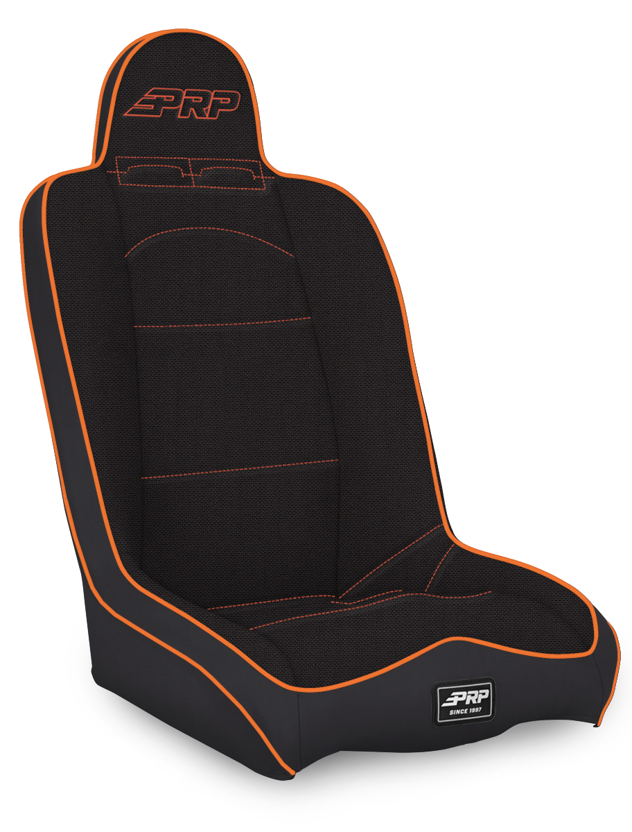 Daily Driver High Back Suspension Seat; All Black