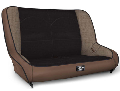 Low Back Rear Bench for Jeep CJ7/YJ; Black
