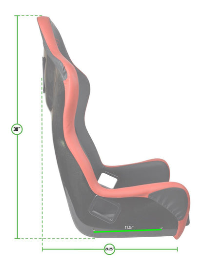 Alpha Composite Seat, Extra Wide