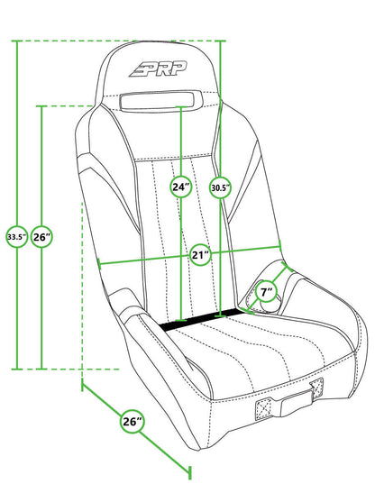 GT/S.E. Suspension Seats Kit for Polaris RZR PRO XP, PRO R, Turbo R (Pair)