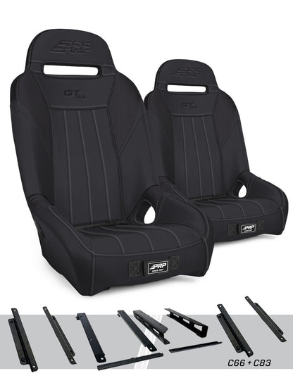 GT/S.E. Suspension Seats Kit for Can-Am Maverick X3 (Pair), Black