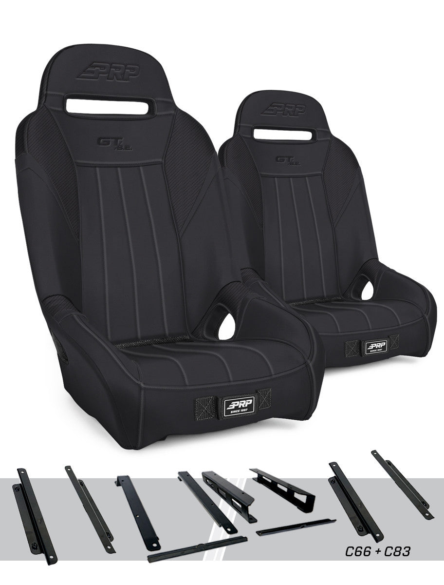 GT/S.E. Suspension Seats Kit for Can-Am Maverick X3 (Pair), Black