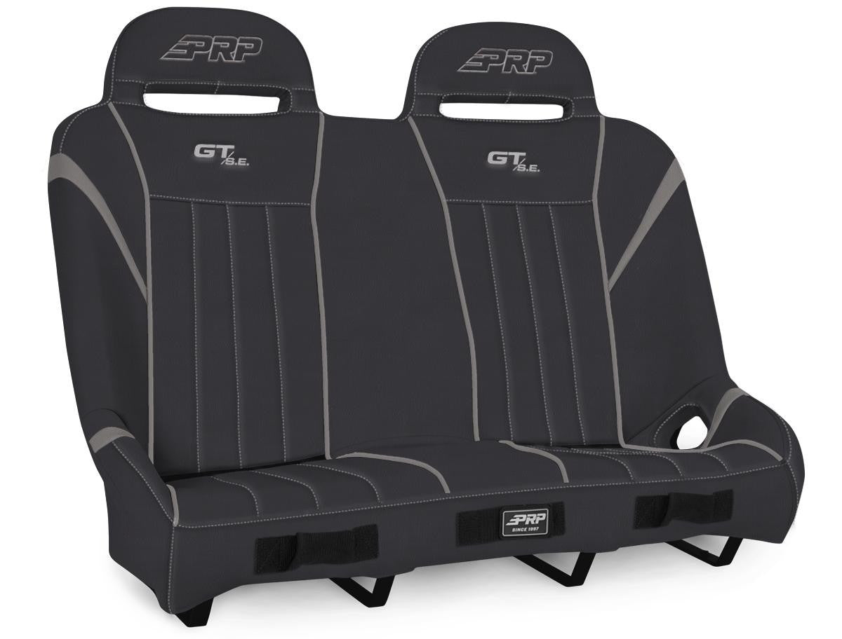 GT/S.E. Quick Release Rear Suspension Bench Seat for Polaris RZR PRO XP4, PRO R4, Turbo R4, Black