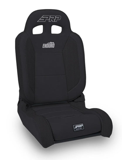EnduroDaily Reclining Suspension Seat, Black & Orange Vinyl