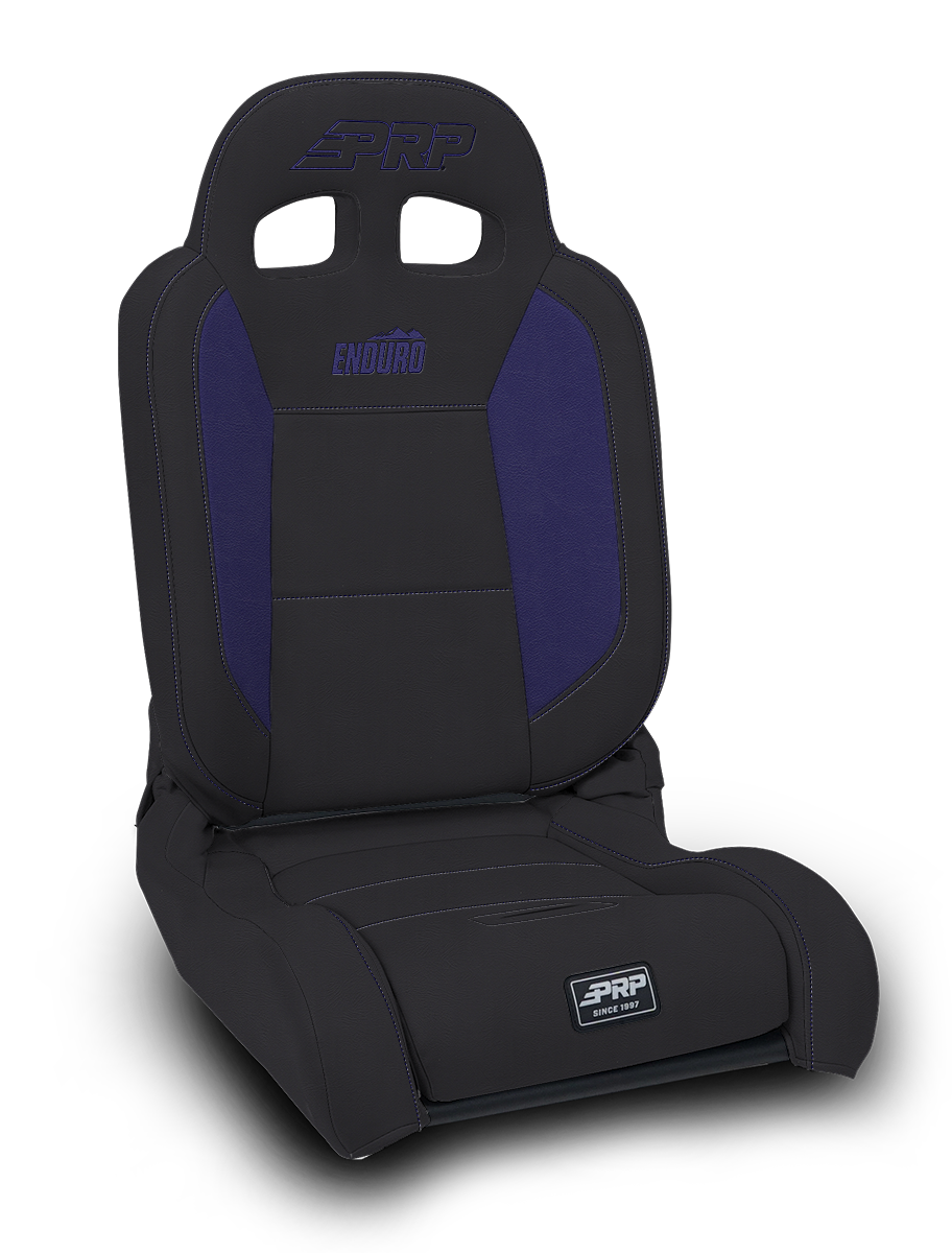 EnduroDaily Reclining Suspension Seat, Black & Purple Vinyl