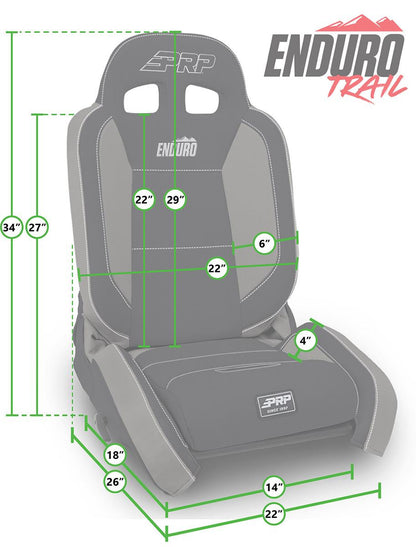 EnduroTrail Reclining Suspension Seat