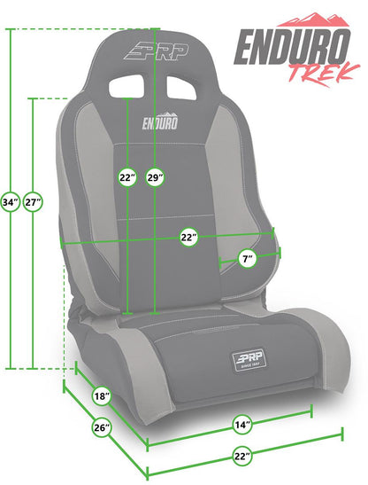 EnduroTrek Reclining Suspension Seat