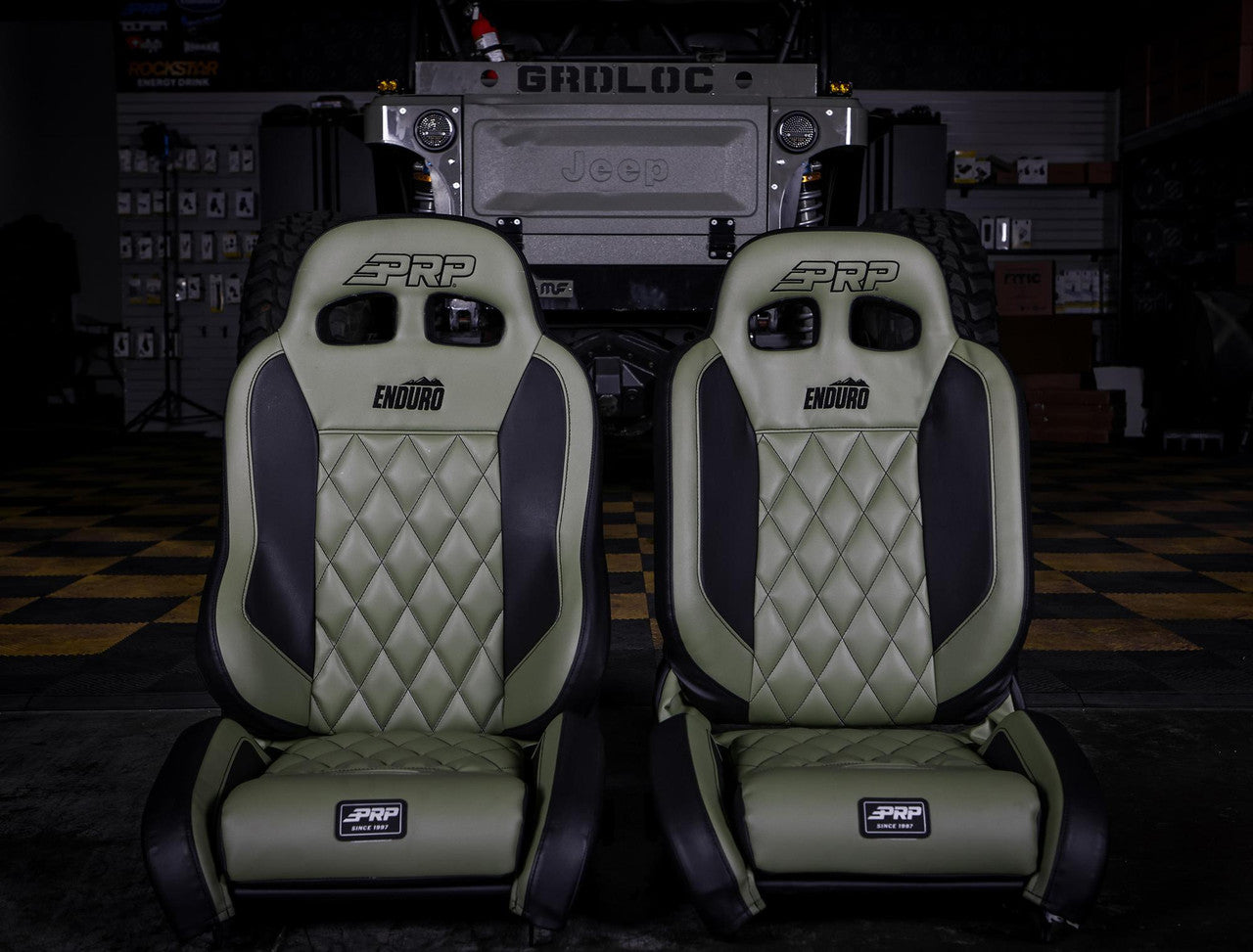 EnduroCrawl Reclining Suspension Seat, Black Tweed